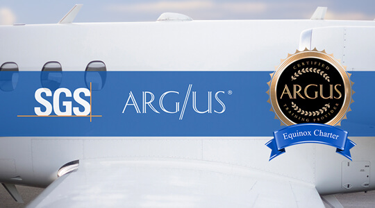 ARGUS International Honors Equinox Charter as a continued Certified Air Charter Broker